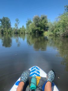 Boise in the Summer: Paddleboarding at Quinn's Pond